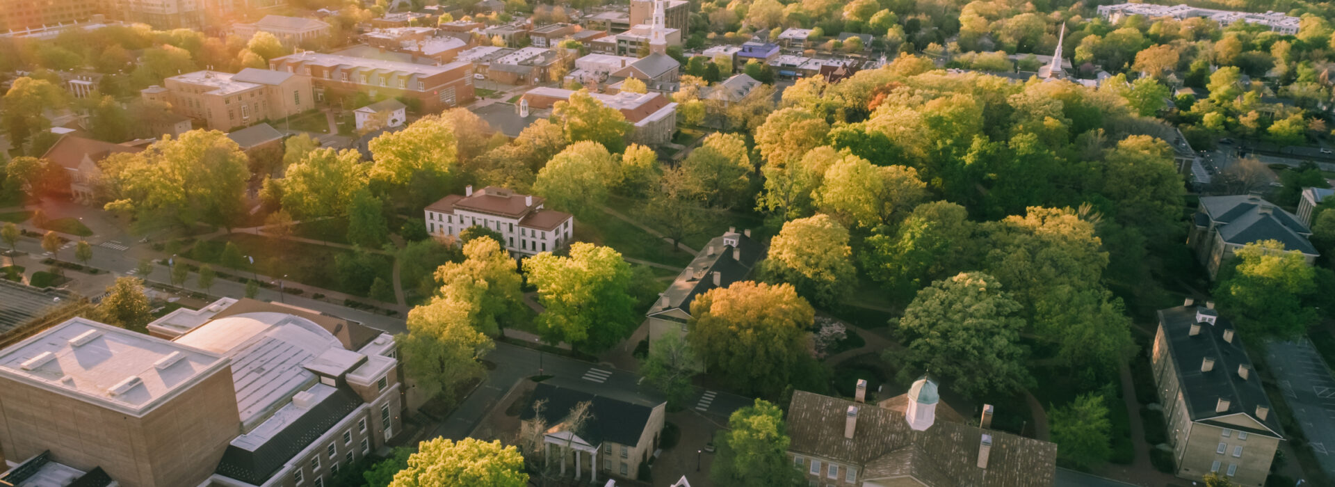 Aerial shot of UNC Campus